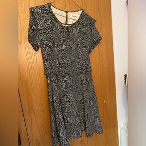 Rakha Black and White Polka Dot Dress